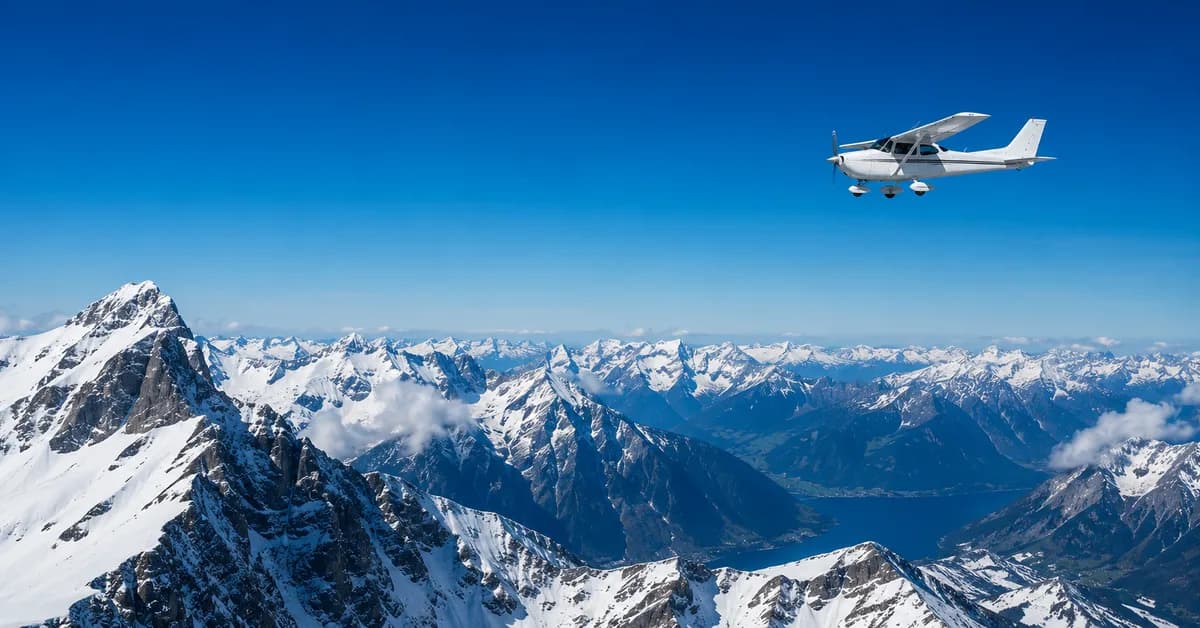The best scenic routes in Europe by light aircraft
